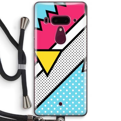 Pop Art #3: HTC U12+ Transparant Hoesje met koord