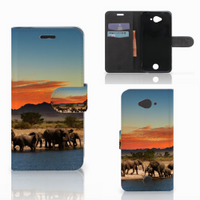 Acer Liquid Z530 | Z530s Telefoonhoesje met Pasjes Olifanten - thumbnail