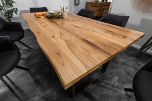 Eettafel Living Edge 160cm wildeikenhout 35mm/ 39438