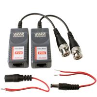 2 stks passieve video balun met Power Video/data (grijs)