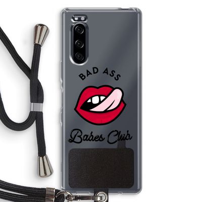 Badass Babes Club: Sony Xperia 5 Transparant Hoesje met koord