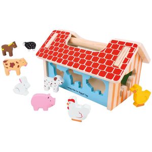 Houten Boerderij Vorm Sorteerbox