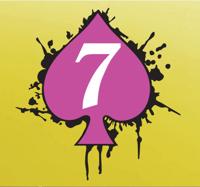 Zeven schoppen sticker