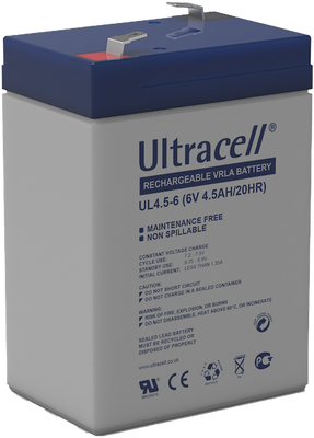 Ultracell loodaccu 6v 4,5Ah