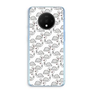 Zwanen: OnePlus 7T Transparant Hoesje