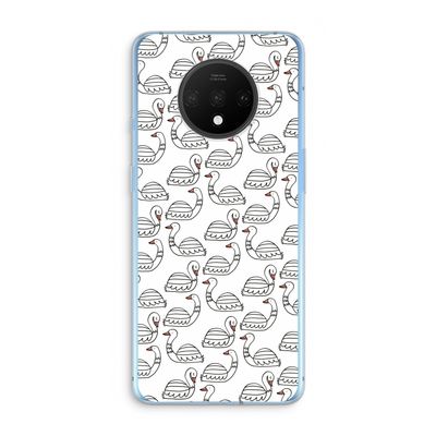 Zwanen: OnePlus 7T Transparant Hoesje