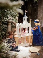 Prinsessenkasteel voor poppen van FSC® hout wit