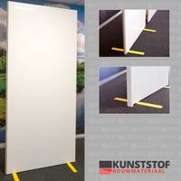 Kunststof scheidingswand wit - 100x200cm