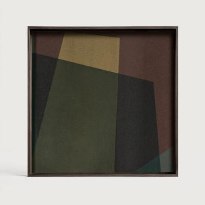 Ethnicraft Vierkant Dienblad 'Composed Angles' 38 x 38cm, kleur Slate