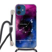 Sterrenbeeld - Donker: iPhone 12 Transparant Hoesje met koord