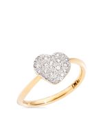 Dodo bague Heart en or 18ct pavée de diamants - thumbnail