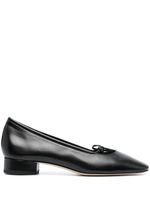 Aeyde 25mm bow-detailing leather pumps - Noir