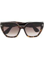 TOM FORD Eyewear lunettes de soleil Phoebe à monture papillon - Marron