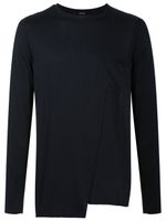 Osklen pull à ourlet asymétrique - Noir