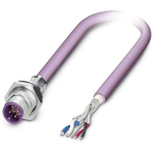 Phoenix Contact 1534436 Sensor/actuator inbouwconnector M12 Aantal polen (sensoren): 5 Stekker, inbouw 1.00 m 1 stuk(s)