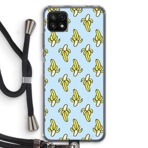 Bananas: Samsung Galaxy A22 5G Transparant Hoesje met koord