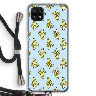 Bananas: Samsung Galaxy A22 5G Transparant Hoesje met koord