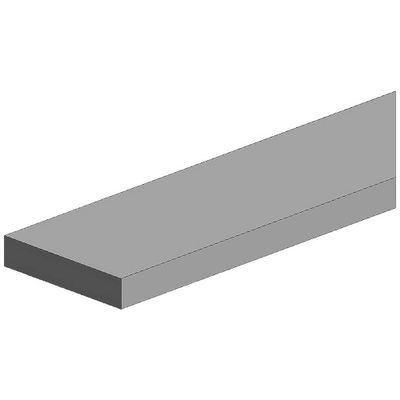 Polystereen Rechthoekig Rechthoekigprofiel (l x b x h) 350 x 2 x 2 mm 9 stuk(s)