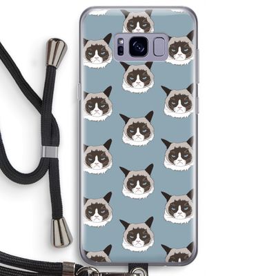 It's a Purrr Case: Samsung Galaxy S8 Transparant Hoesje met koord