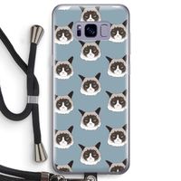 It's a Purrr Case: Samsung Galaxy S8 Transparant Hoesje met koord