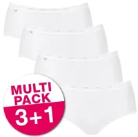 4-pack Basic Midi - dames heup slips (3+1 Gratis) - Heup slips vrouwen - katoenen onderbroeken dames