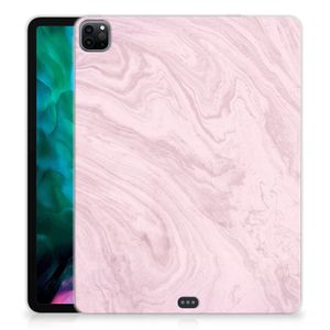 iPad Pro 12.9 (2020) | iPad Pro 12.9 (2021) Tablet Back Cover Marble Pink - Origineel Cadeau Vriendin