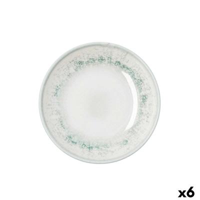 Diep bord Bidasoa Kai Hydrozero Wit Keramisch Ø 20 cm (6 Stuks)