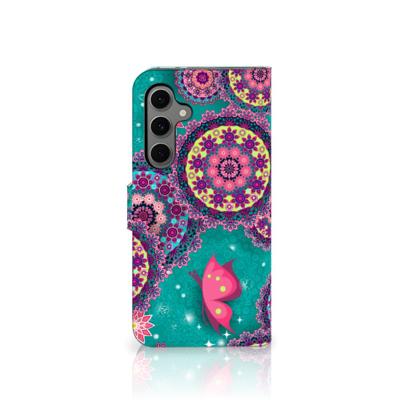 Samsung Galaxy S24 FE Hoesje Cirkels en Vlinders Samsung Galaxy S24 FE Hoesje Cirkels en Vlinders