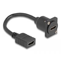 DeLOCK 87982 HDMI kabel 0,2 m HDMI Type A (Standaard) Zwart - thumbnail