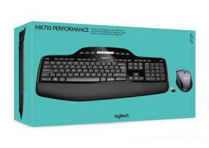 Logitech MK710 Performance toetsenbord Inclusief muis RF Draadloos QWERTY US International Zwart