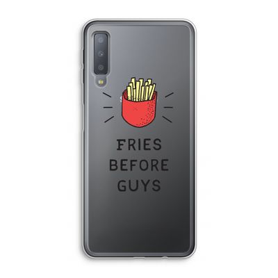 Fries before guys: Samsung Galaxy A7 (2018) Transparant Hoesje