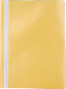 Pergamy snelhechtmap, ft A4, PP, pak van 5 stuks, geel