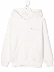 Palm Angels Kids hoodie à logo imprimé - Blanc