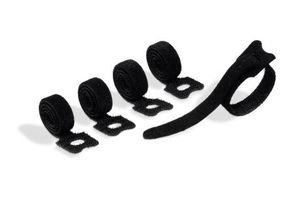 Durable Cavoline Grip Tie kabelbinder met klittenband, zwart, pak van 5 stuks