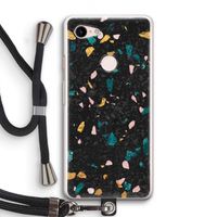 Terrazzo N°10: Pixel 3 Transparant Hoesje met koord