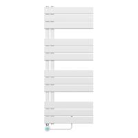 Belrad Handdoekradiator Elektrische Links Aansluiting/Comb- Wit 1200X500 BUCWE1200500