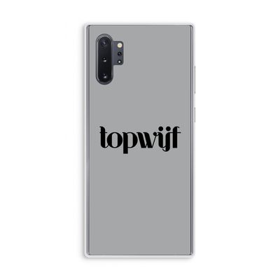 Topwijf Grijs Zwart: Samsung Galaxy Note 10 Plus Transparant Hoesje