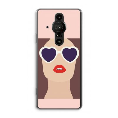 Red lips: Sony Xperia Pro-I Transparant Hoesje
