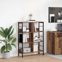 Boekenkast Oud Hout 82 x 32 x 112 cm Bewerkt hout