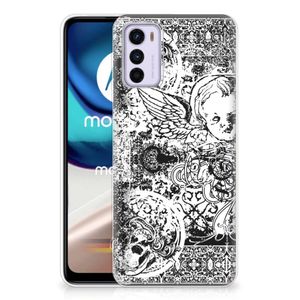 Silicone Back Case Motorola Moto G42 Skulls Angel