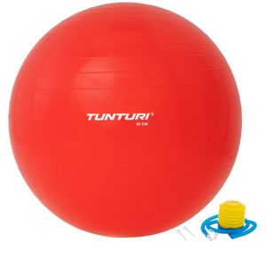 Tunturi gymbal l fitnessbal incl pomp l 90cm l rood