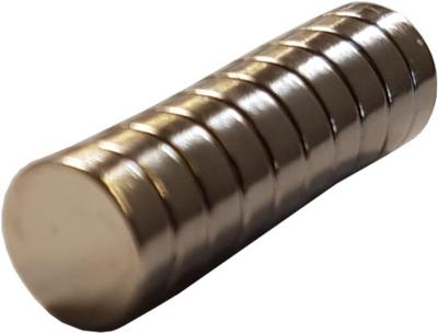 10 Schijfmagneten 10 mm diameter, 3 mm hoogte
