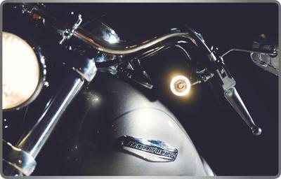 Kellermann Kl turn signal bullet 100 white, chrome