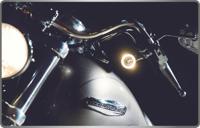 Kellermann Kl turn signal bullet 100 white, chrome