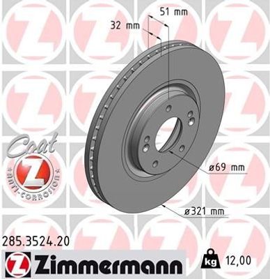 Remschijf Coat Z 285352420