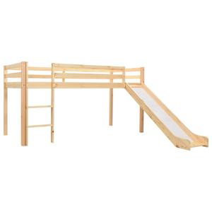 Kinderhoogslaper met glijbaan en ladder grenenhout 97x208 cm SKU: V282714