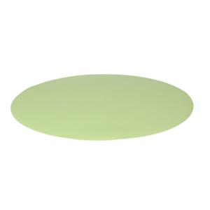 Wicotex Placemats Uni - lime groen - rond 38 cm - anti slip laag - Teflon coating toplaag