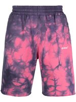 Off-White short de sport à motif tie-dye - Rose