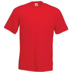 Basic rood t-shirt voor heren 2XL (44/56)  -