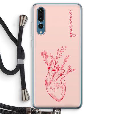 Blooming Heart: Huawei P20 Pro Transparant Hoesje met koord